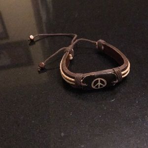 Peace sign bracelet